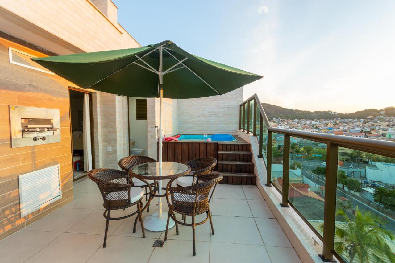 Cobertura Pe Na Areia Com Piscina Privativa E Vista Mar Na Praia Dos Anjos, Arraial Do Cabo, Para Ate 8 Pessoas מראה חיצוני תמונה